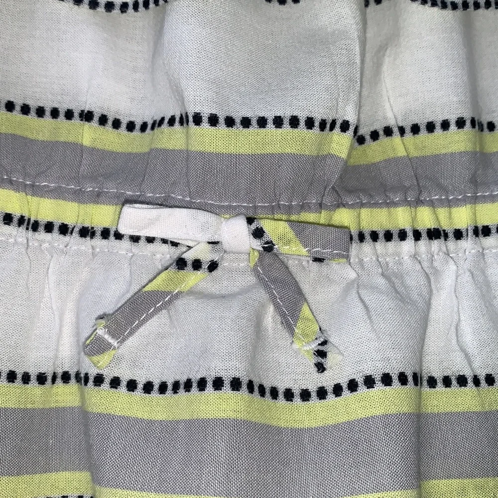 Janie and Jack Ruffle Sundress 2T White Gray Yellow Dress